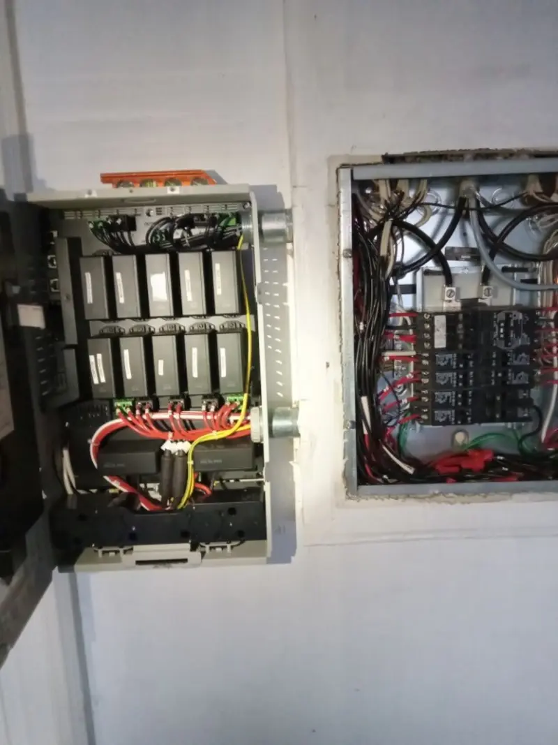 Electrical panel upgrade completed for Security Camera Wiring in Logan